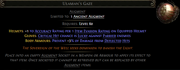 Path of Exile 2 Ulaman's Gaze Details MMOJUGG Path of Exile 2 Ulaman's Gaze Details View of Item Function and Use